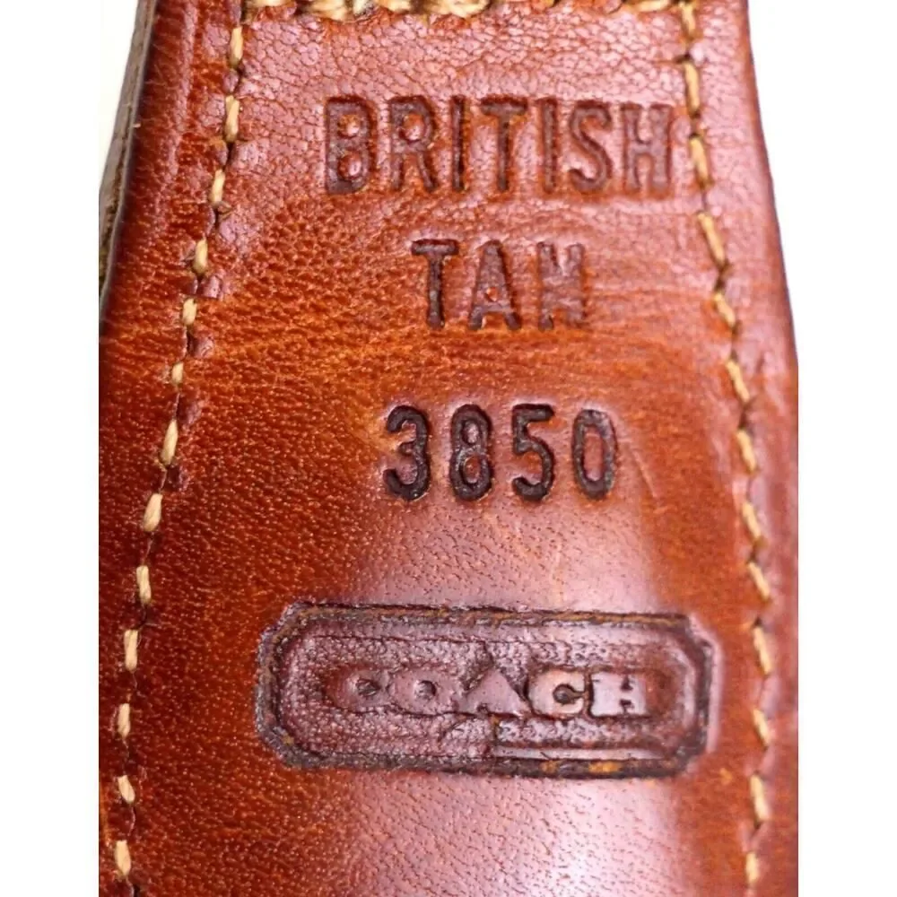 Coach 3850 WOVEN BROWN REAL LEATHER 1
